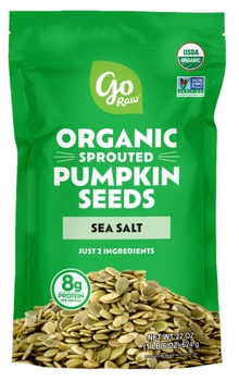 Go Raw Sprouted Organic Pumpkin Seeds with Sea Salt, 22 oz