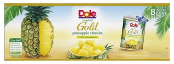 Dole Tropical Gold Pineapple Chunks, 20 oz, 8-count