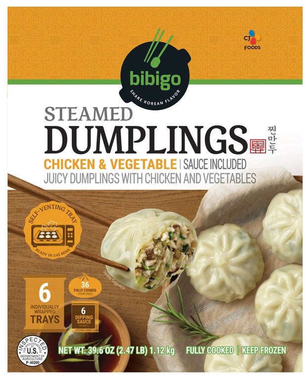 CJ Foods bibigo Chicken & Vegetable Steamed Dumplings