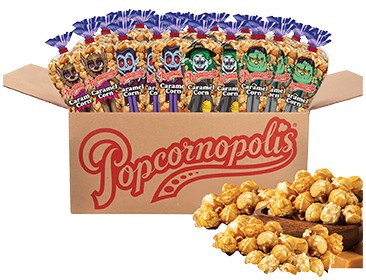 Popcornopolis Halloween Monster Caramel Corn Mini Cones