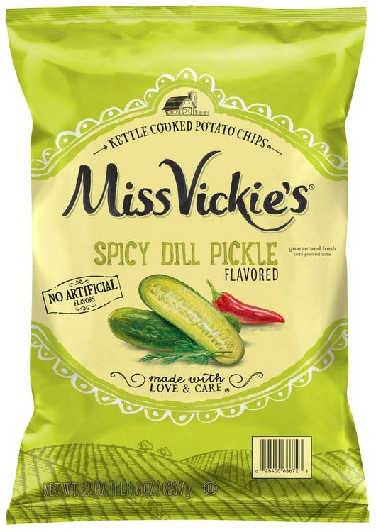 Miss Vickie's Spicy Dill Pickle Flavored Potato Chips