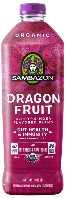 Sambazon Organic Dragon Fruit Berry Ginger Juice