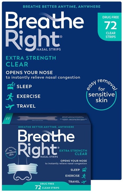 Breathe Right Extra Strength Clear Nasal Strips
