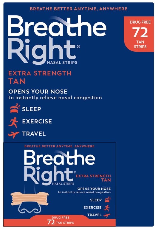 Breathe Right Extra Strength Tan Nasal Strips