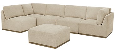Henredon Murphy 6-Piece Fabric Modular Sectional