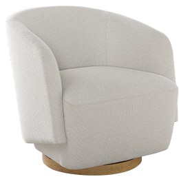 Henredon Murphy Swivel Boucle Chair