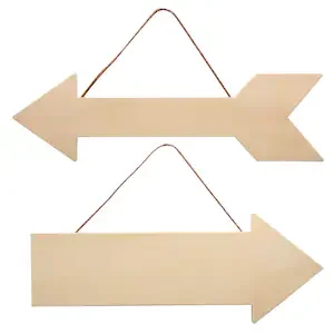 Crafter's Square Wooden Arrows, 12.375x4.75 in. package