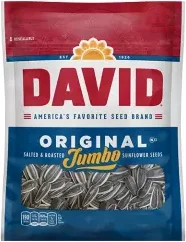 DAVID Jumbo Sunflower Seeds, Original Flavor, 3.75 oz.