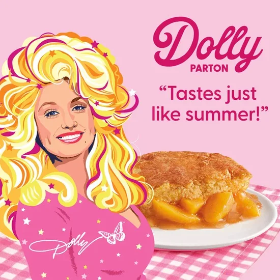 Dolly Parton's Biscuit Batter Peach Cobbler