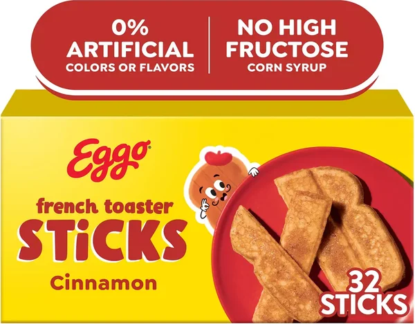 Eggo French Toaster Sticks Cinnamon, Frozen Breakfast, 12.7 oz, 32 Count
