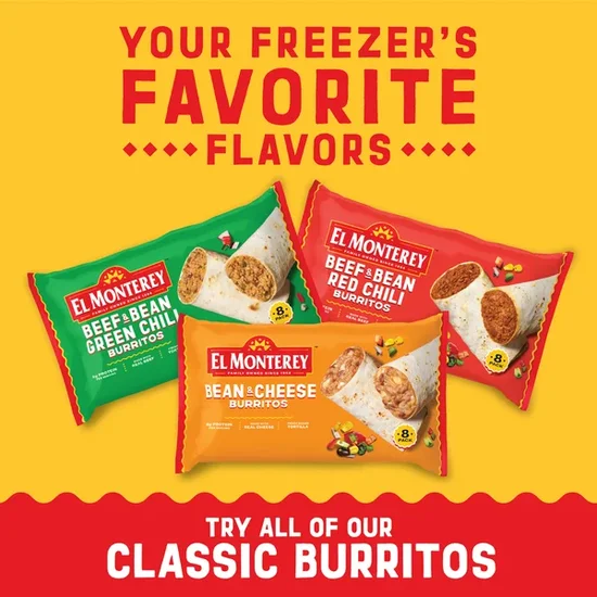 El Monterey Beef and Bean Burritos