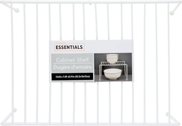 Essentials White Wire Cabinet Shelves, 10.5x7x5.875 in.