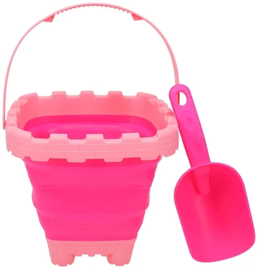 Beach Collapsible Bucket + Shovel Set