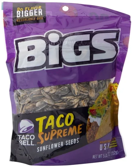 Bigs® Taco Bell™ Taco Supreme Sunflower Seeds 5.35oz