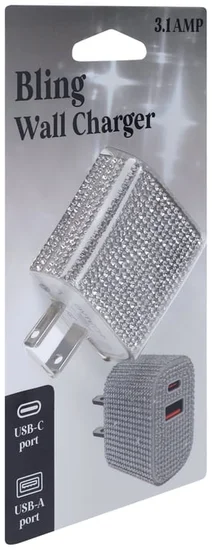 Bling Dual-Port Wall Charger 3.1A