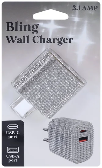 Bling Dual-Port Wall Charger 3.1A
