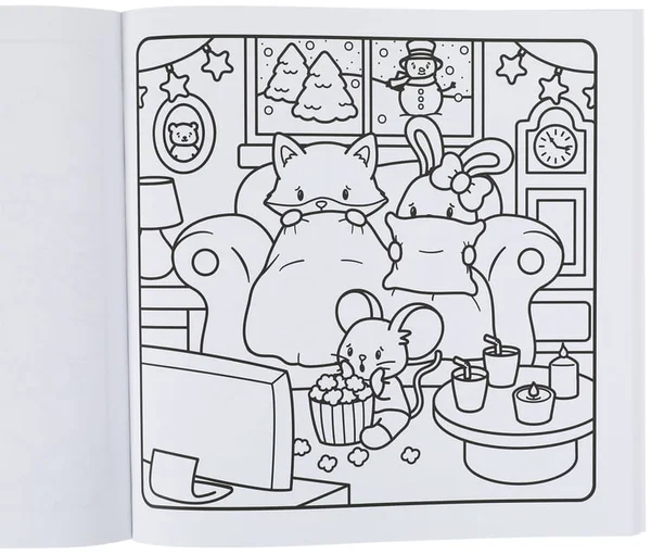 Cute 'N' Cozy The Cuddly Critters Coloring Book
