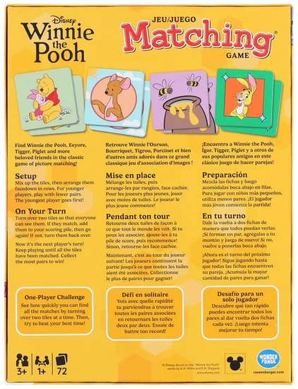 Disney Winnie The Pooh Matching Game