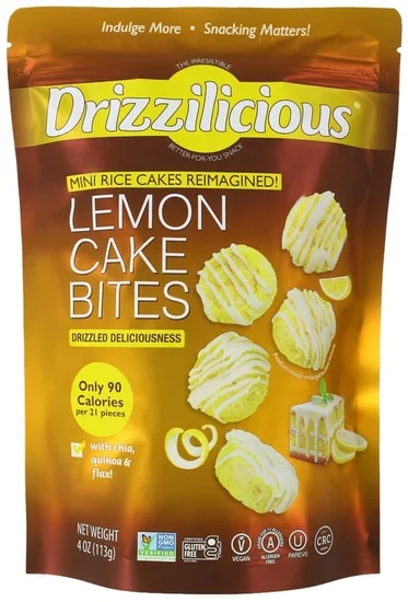 Drizzilicious® Lemon Cake Bites Rice Cakes 4oz