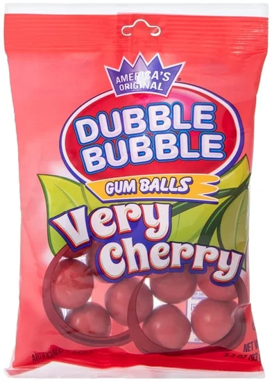 Dubble Bubble® Very Cherry Gum Balls 3.3oz