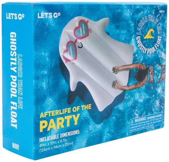Ghost With Sunglasses Inflatable Pool Float