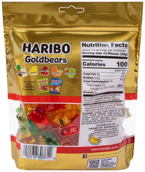 HARIBO® Goldbears® Gummi Candy Share Size Bag