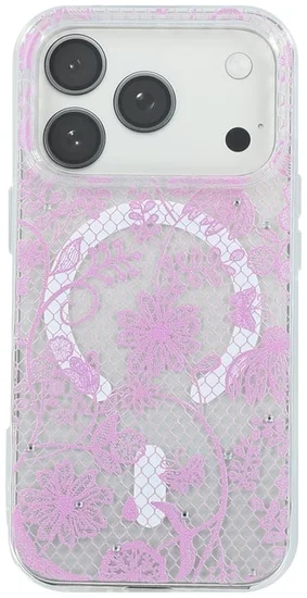 iPhone 18/17 Pro Floral Crystal MagSafe® Compatible Case