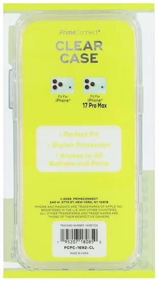 iPhone 18/17 Pro Max Clear MagSafe® Phone Case
