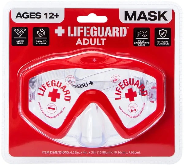 Lifeguard® Adult Mask Swim Goggles