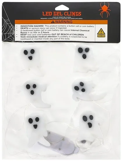 Light-Up Ghost LED Gel Clings