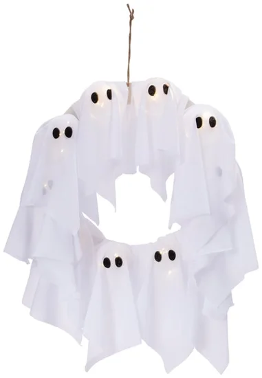 Light Up Ghost Wreath