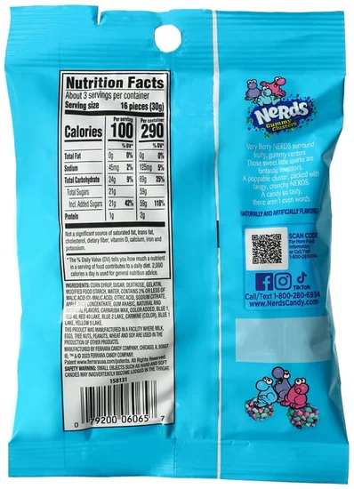 Nerds® Gummy Clusters Candy 3oz - Very Berry