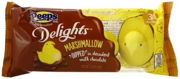 Peeps® Delights™ Milk Chocolate Dipped Marshmallow Chicks 3-Count