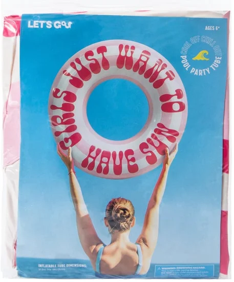 Printed Pool Party Tube 35in