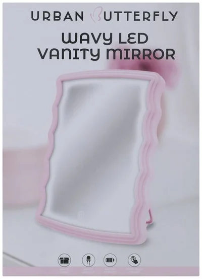 Wavy LED Vanity Mirror (Styles May Vary)