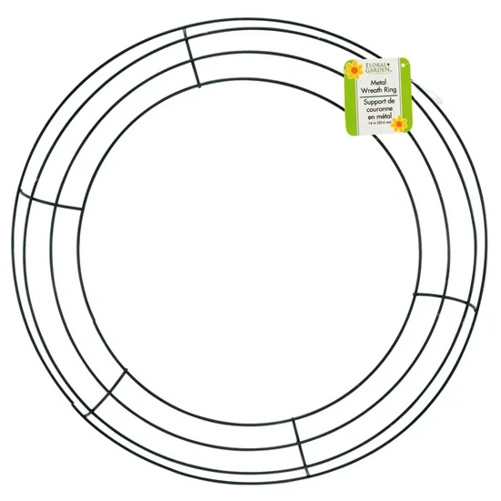 Floral Garden Metal Wreath Forms, 14.25 in.