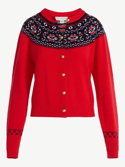 Free Assembly Women's Fair Isle Turtleneck or Cardigan Sweater