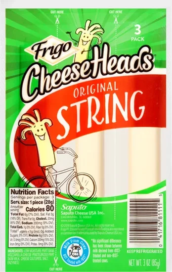 Frigo CheeseHeads, 3-pc Pack.