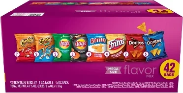 Frito-Lay Variety Pack Flavor Mix - 42ct