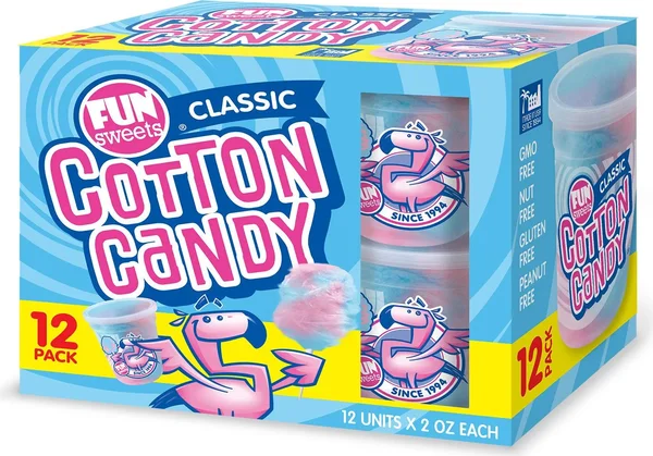 Fun Sweets Cotton Candy, 2 oz., 12 pk.