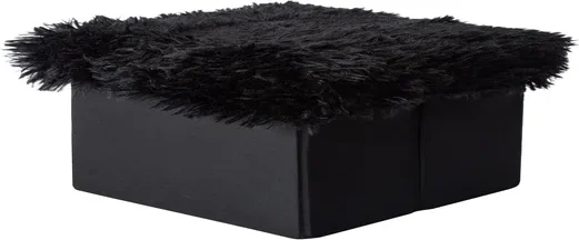 Furry Cube Ottoman 10inx10in