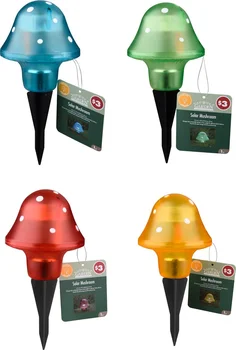 Garden Collection Lawn and Garden Solar Mushroom Stakes