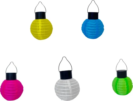 Garden Collection Solar Hanging Cloth Lantern, Assorted Colors, 1-ct.