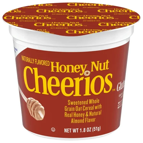 General Mills Honey Nut Cheerios Cup, 1-ct.