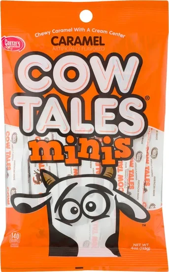 Goetze's Caramel Cow Tales Minis, 4-oz. Bags