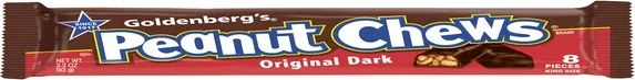 Goldenberg's® Original Dark Peanut Chews® King Size Candy Bar 3.3oz