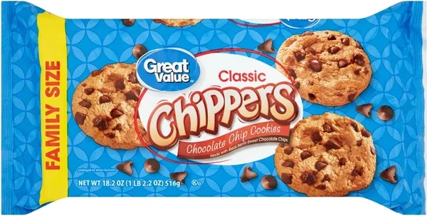Great Value Classic Chippers Chocolate Chip Cookies