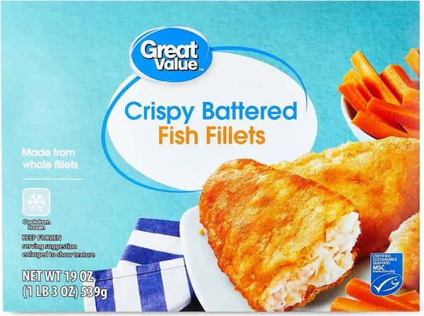 Great Value Crispy Battered Fish Filets