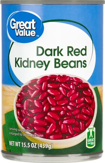 Great Value Dark Red Kidney Beans, 15.5 oz