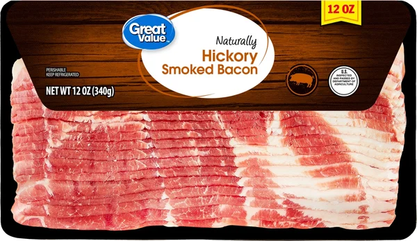 Great Value Naturally Hickory Smoked Sliced Bacon